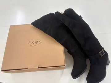 axes femme 블랙 롱 부츠