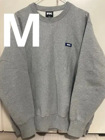 FTC 그레이 맨투맨 M SMALL BOX LOGO CREW NECK