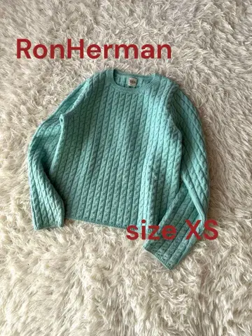 론 헤르만 케이블 니트 아쿠아 블루 XS