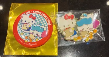 치이카와 산리오 캔뱃지 핀즈 컬렉션 하치와레 키티