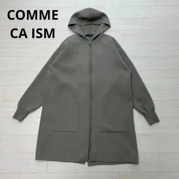 COMME CA ISM 컴시즘 스무스 편직 니트 후드티