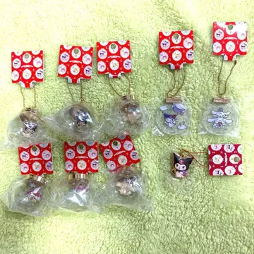 산리오 캐릭터 크리스마스 오너먼트 9개 세트