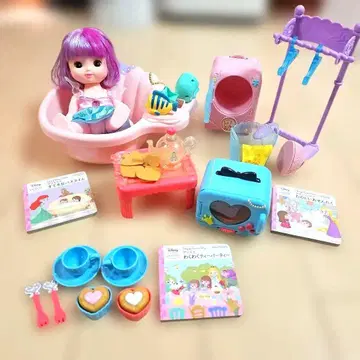 머리색 체인지 세트 아리엘 세탁 티 파티 목욕 시간