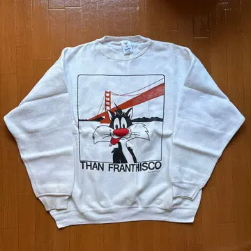 실베스터 캣 LOONEY TUNES usa 90s 맨투맨