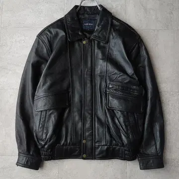 빈티지 A-2 G-1 가죽 자켓 M 양가죽 블랙