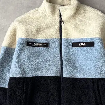 15602 FILA 멀티 컬러 보아 플리스 자켓