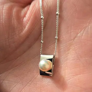 실버 진주 펜던트