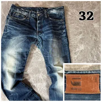 최상급 색빠짐 archive 데님 팬츠 [ 32 ] 귀신 수염 그런지