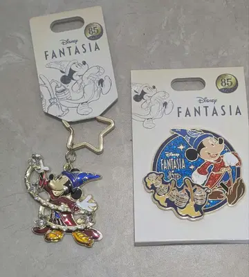 디즈니 스토어 판타지아 키링 핀 배지