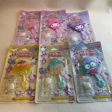 산리오 롤리팝 캔디 참 키링 6개 세트