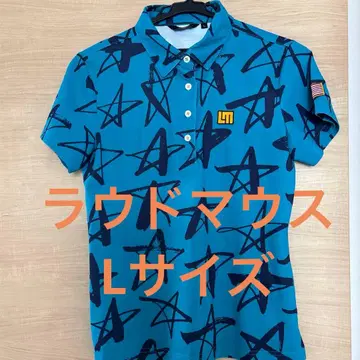 LM 라우드마우스 별 패턴 피케 셔츠 L 사이즈