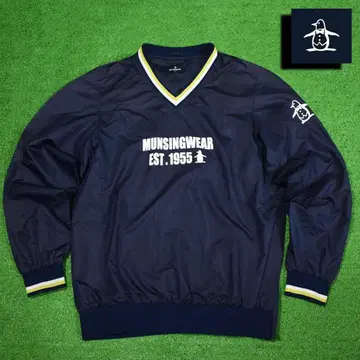 먼싱웨어 골프 방풍 레인 자켓 [ 네이비/L ] 새상품급!