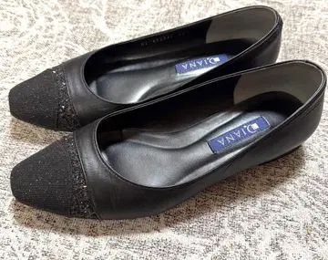 [ 새상품급 ] 다이애나 DIANA 펌프스 로우힐 22.5cm 블랙 라메