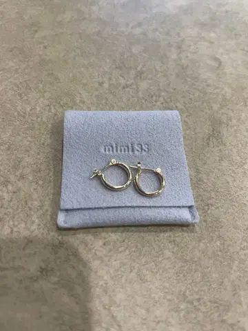 mimi33 후프 귀걸이 K10 골드