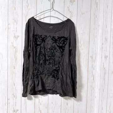 LOFT 긴팔 T셔츠 다크 그레이 당일 발송 여성용 남성용