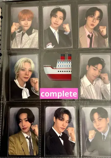 ateez encore anchor 크루즈 컴플리트 트레이딩 카드