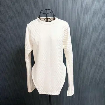 MAISON SPECIAL 바디수트풍 티셔츠 화이트