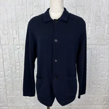 RINEN 린넨 니트 자켓 네이비 울 100% [ f22 ]