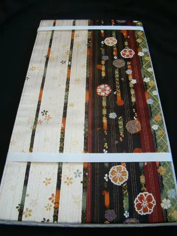 호몬기 무지용 니시진 비단 후쿠로 오비 순수 실크 미사용 Fs1223