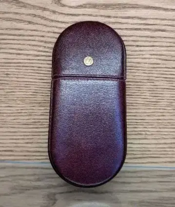 가죽 안경 케이스 GOLDPFEIL Burgunderfarbenes