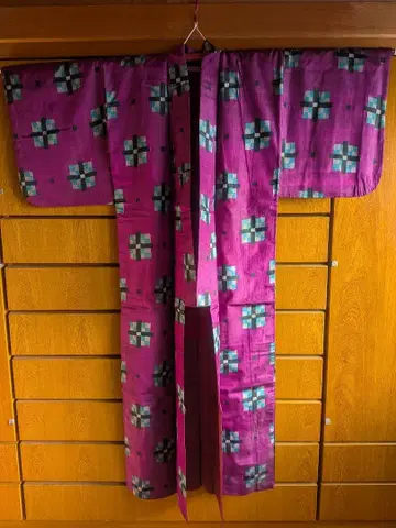 앤티크 기모노 메이센 다이쇼 로망