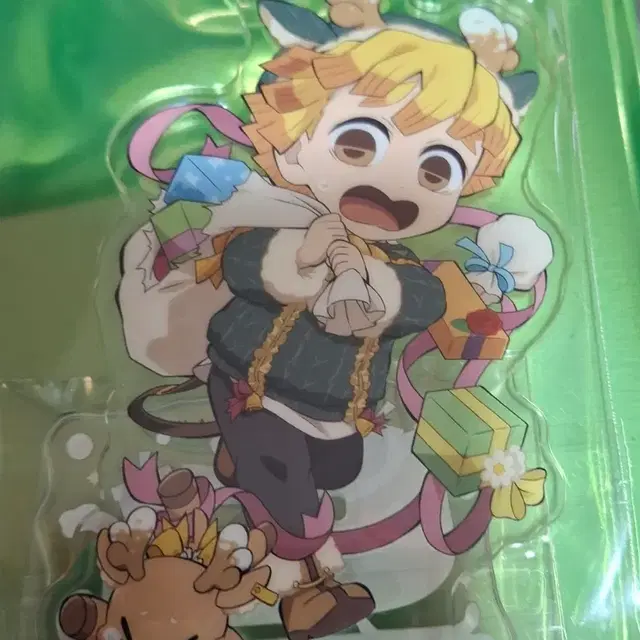 귀멸의 칼날 크리스마스 젠이츠 아크릴 스탠드