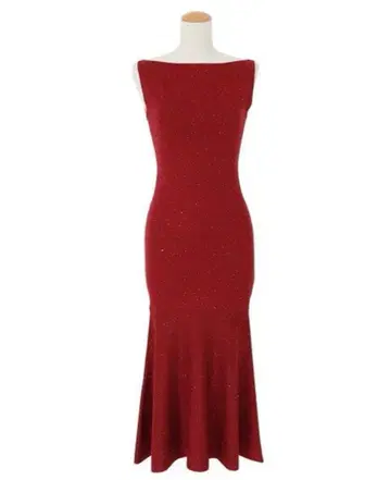 앰비언트 스팽글 머메이드 니트 원피스