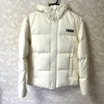 PUMA 다운 자켓 카모플라주 카모 패턴 아이보리