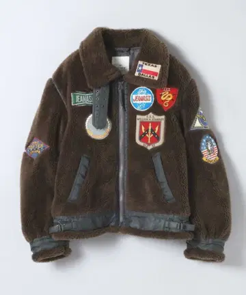 AVIREX x JEANASIS 한정판 자켓 보아 아우터 브라운