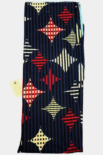 새상품 세탁 가능한 코몬 이중 기모노 L 네이비 색상