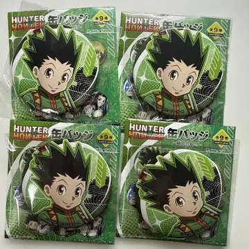 헌터헌터 곤 점프샵 한정판 등 맞댄 캔 배지