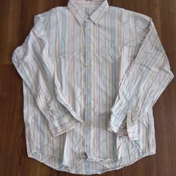 PAPAS 스트라이프 코튼 플란넬 셔츠