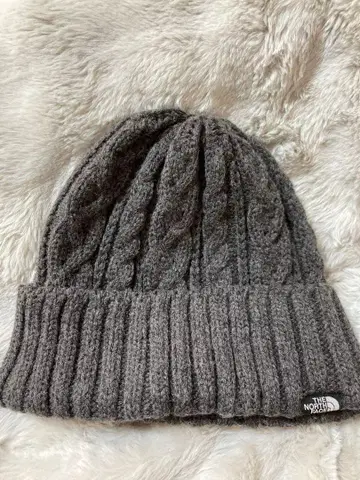 THE NORTH FACE 그레이 니트 모자