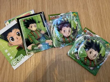 HUNTER x HUNTER 등 맞댄 캔뱃지 미니 브로마이드 곤
