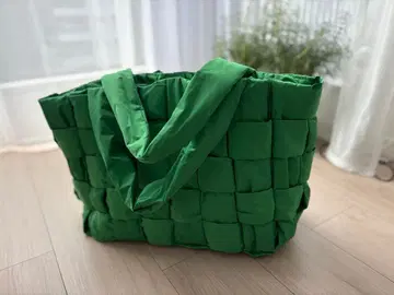 이아파피요네 나일론 충전솜 뜨개질 토트백