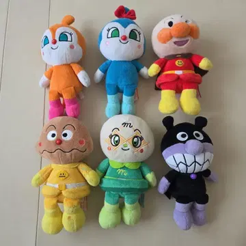 호빵맨 봉제 인형 6세트