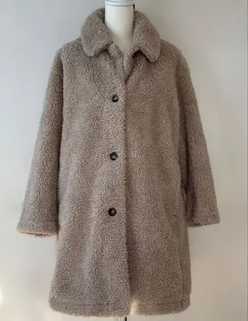 포근하고 귀여운*UNIQLO 유니클로 베이지 보아 자켓 XL