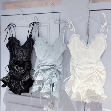 liLlilly 나일론 프릴 올인원 WHITE