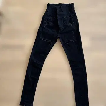 EMODA 블랙 스키니 데님 하이웨스트