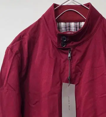 버건디 집업 자켓