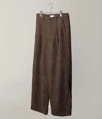 코듀로이 원턱 와이드 슬랙스 팬츠