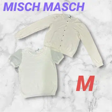 MISCH MASCH 가디건&상의 앙상블 M 아이보리