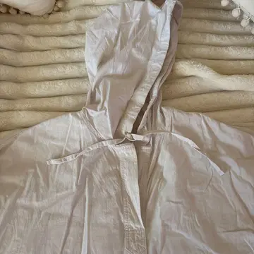 큰 사이즈 후드 부착 라이트 그레이 셔츠 L 사이즈