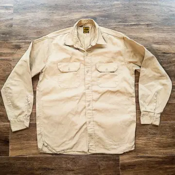 Washington Dee-Cee 브라운 셀비지 트윌 워크 셔츠