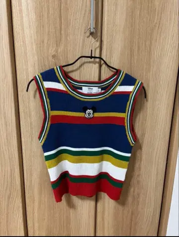 마우지 미키 니트 탱크탑 디즈니