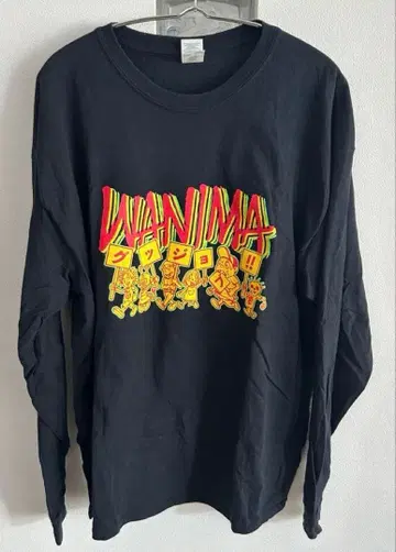 WANIMA 롱 T 블랙 XL 사이즈