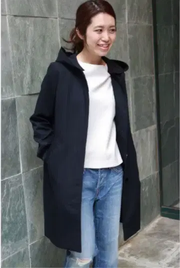 [ IENA ] 코튼 노카라 푸드코트 34