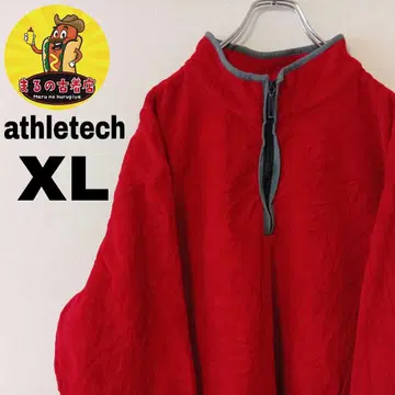 USA 구제 의류 athletech 하프 지퍼 맨투맨 XL 레드