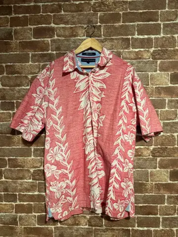 TOMMY HILFIGER 하와이안 반팔 셔츠