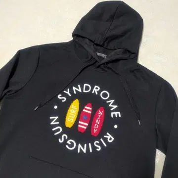 SYNDROME RISING SUN 후드티 블랙 L